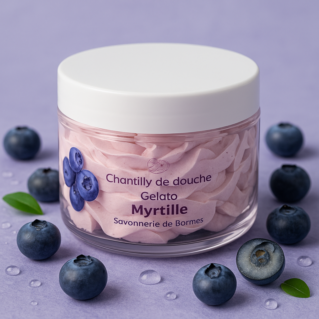 Chantilly de douche Myrtille