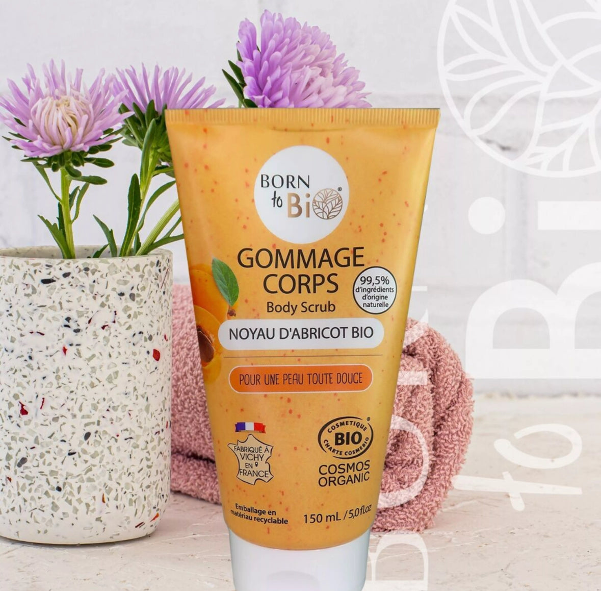 Gommage corps Noyau d'Abricot - Certifié Bio