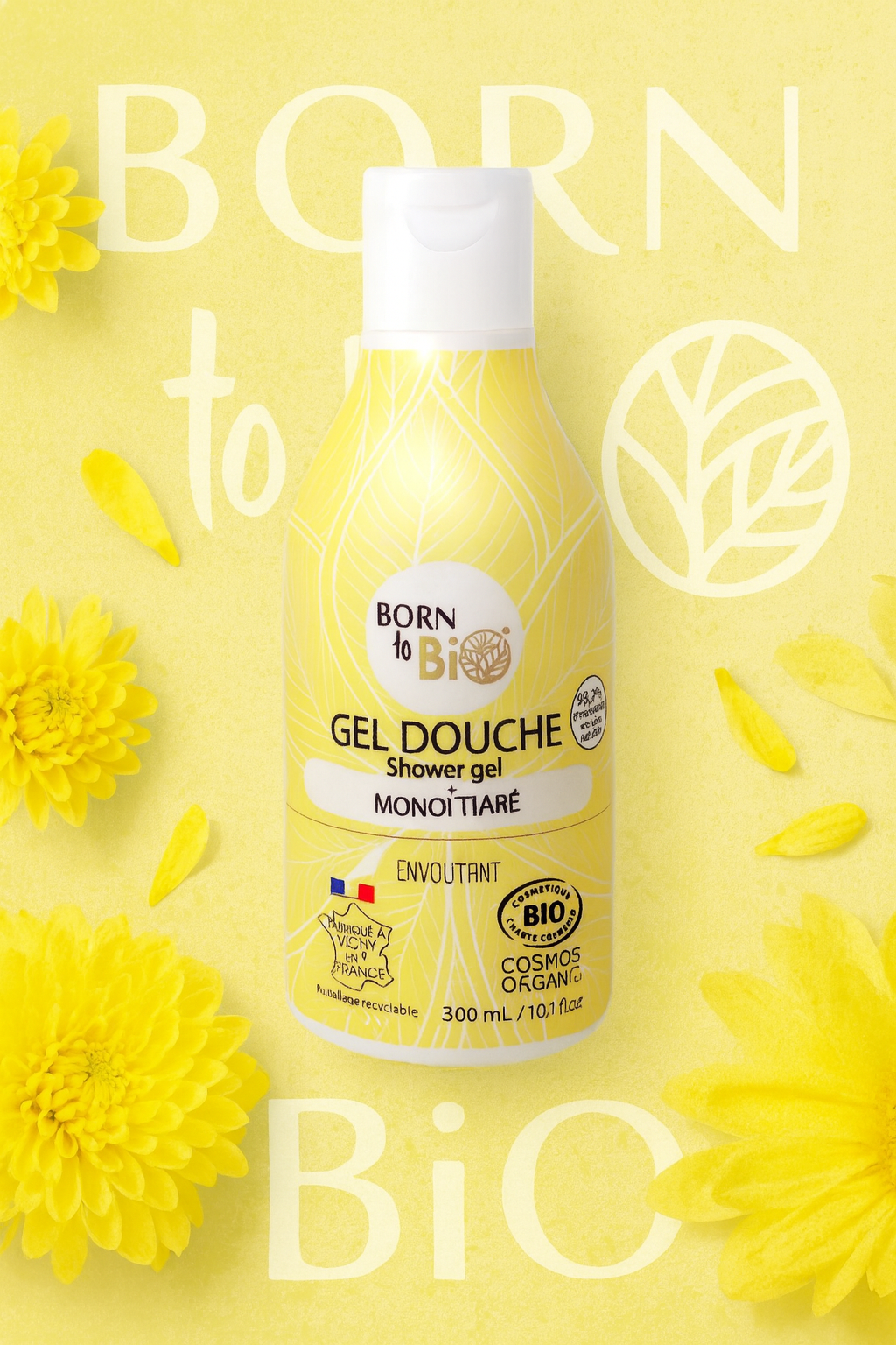 Gel douche Monoï Tiaré - Certifié Bio