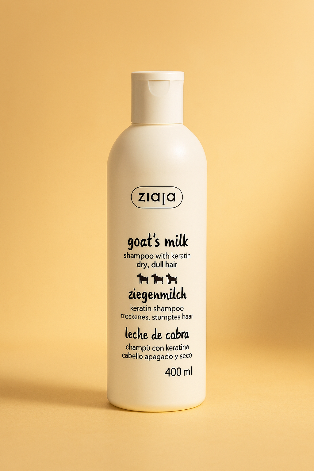 Shampoing à la Kératine Lait de Chèvre, 400 ml