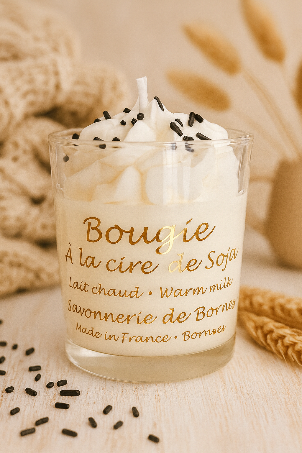Mini bougie pâtissière Lait chaud