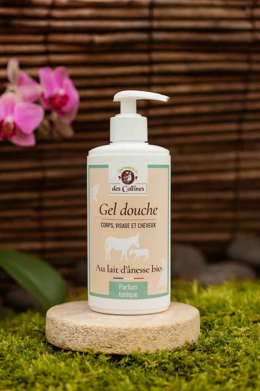 Gel douche lait d'ânesse parfum tonique