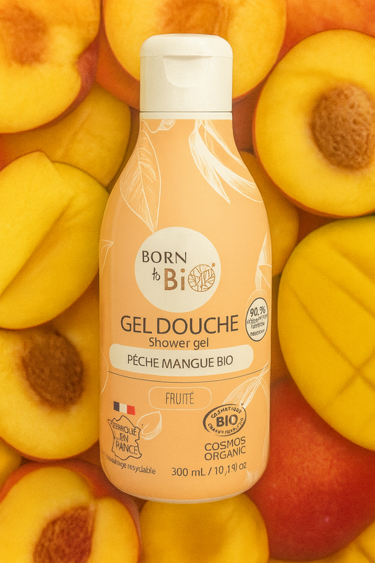Gel douche Pèche Mangue - Certifié Bio