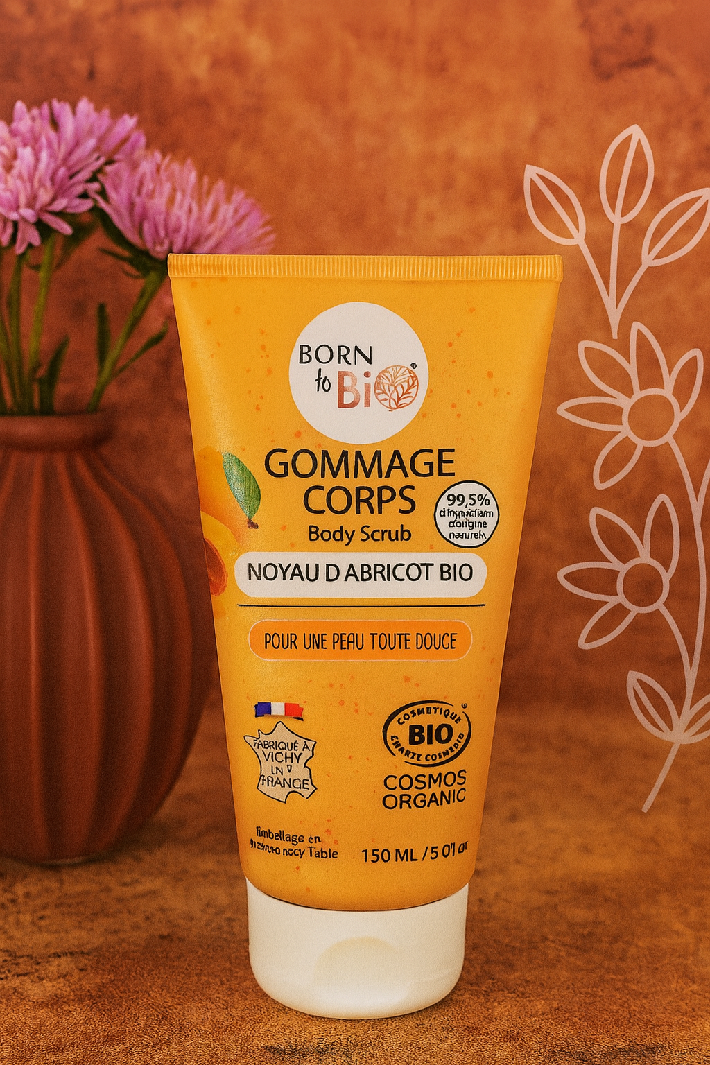 Gommage corps Noyau d'Abricot - Certifié Bio