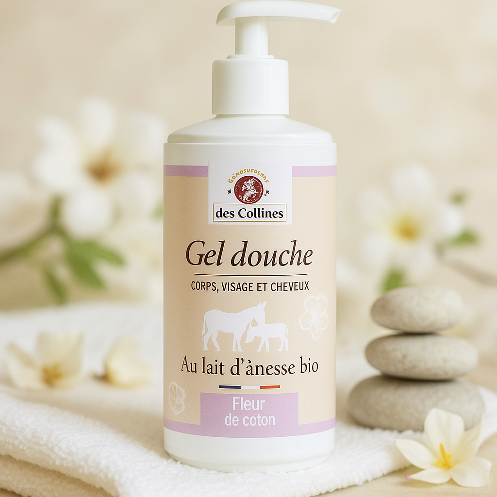 Gel douche lait d'ânesse parfum douceur