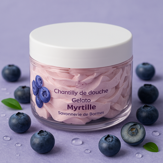 Chantilly de douche Myrtille