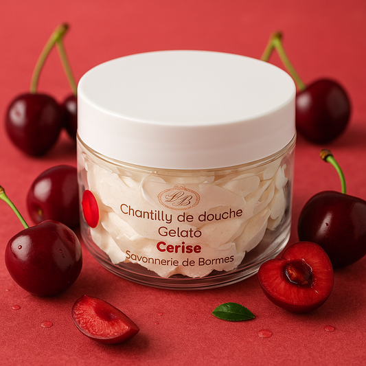 Chantilly de douche Cerise Blanche