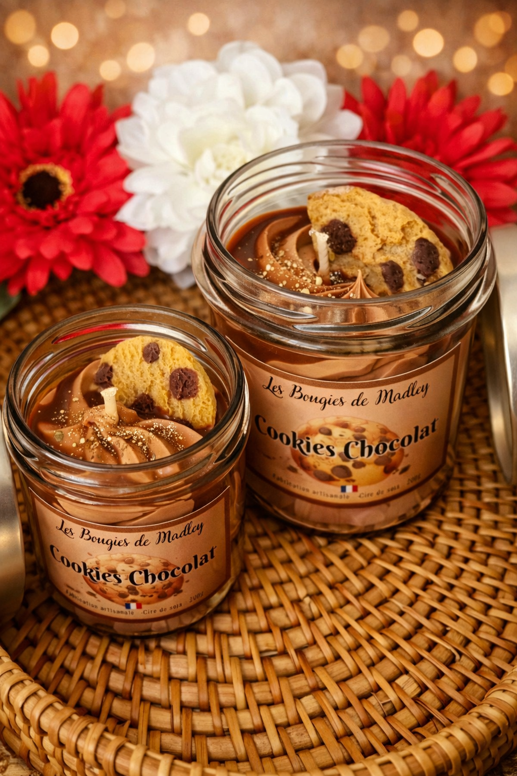Bougie gourmande cookies chocolat