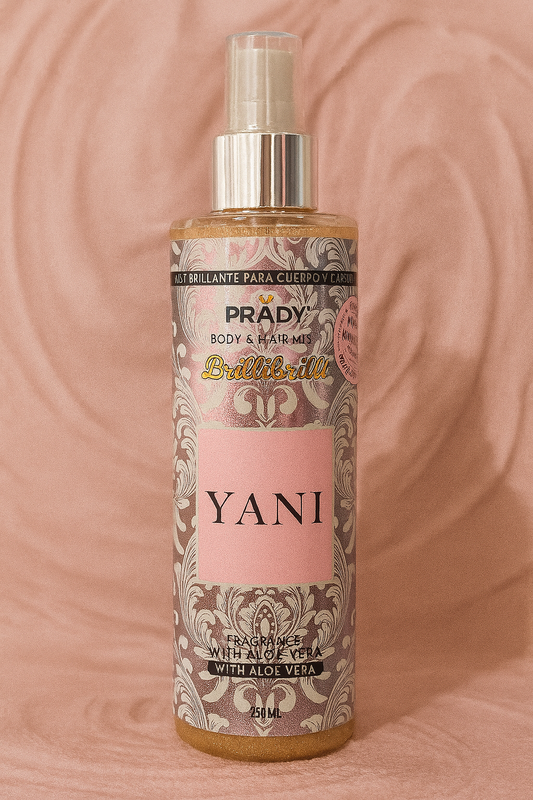 Brume scintillante corps et cheveux Yani Yara