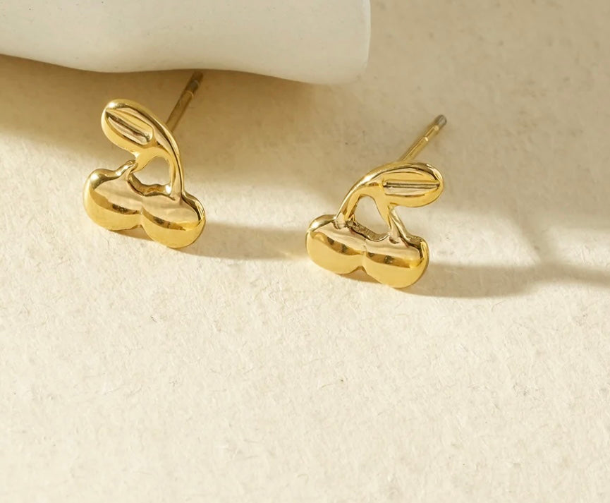 Boucles d’oreilles Cerise Dorée