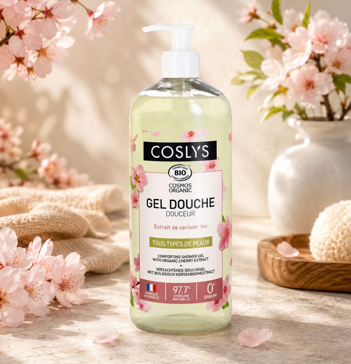 Gel Douche Douceur – Extrait de Cerisier Bio