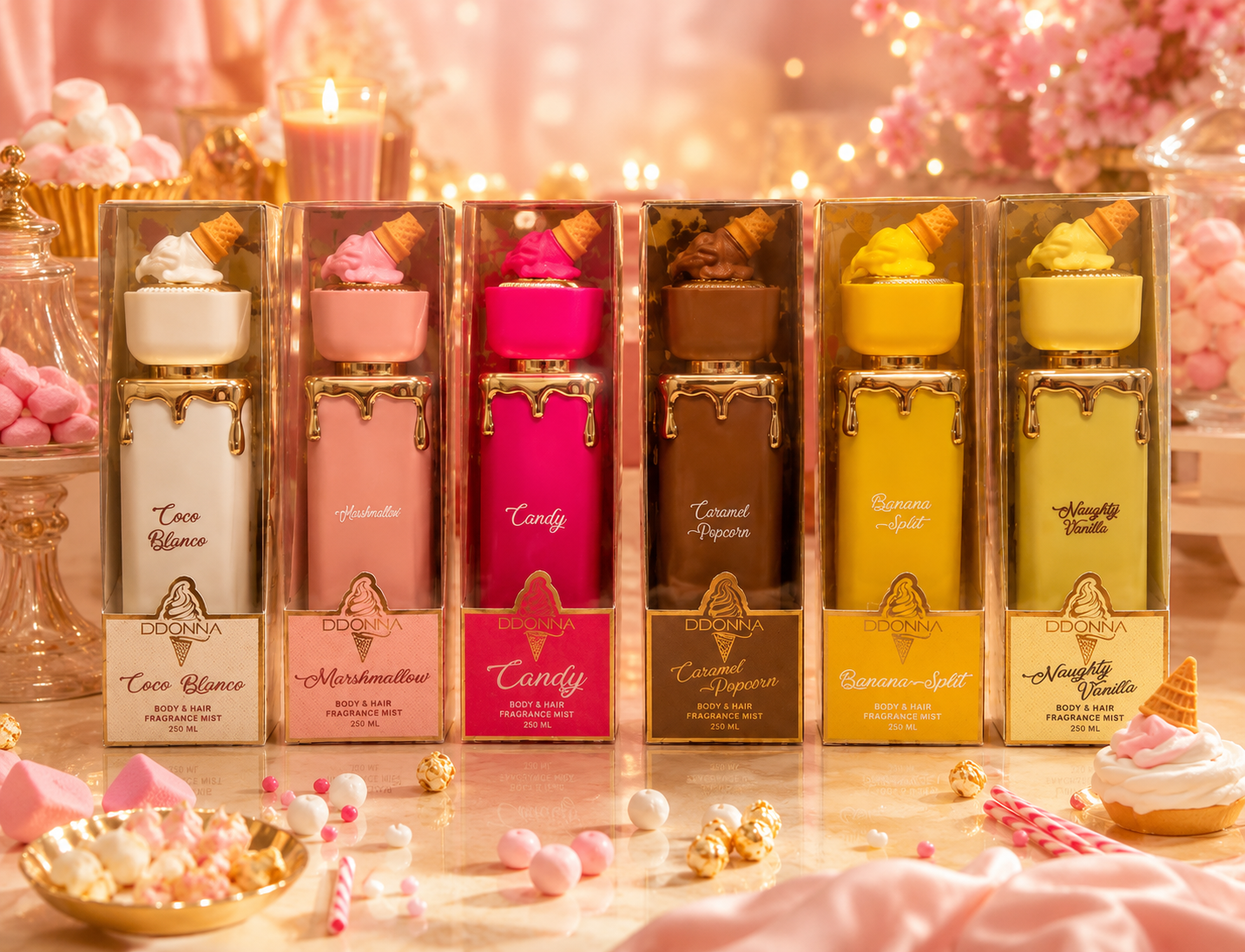 D’DONNA Sweet Moments – Brume Parfumée Corps & Cheveux 250 ml