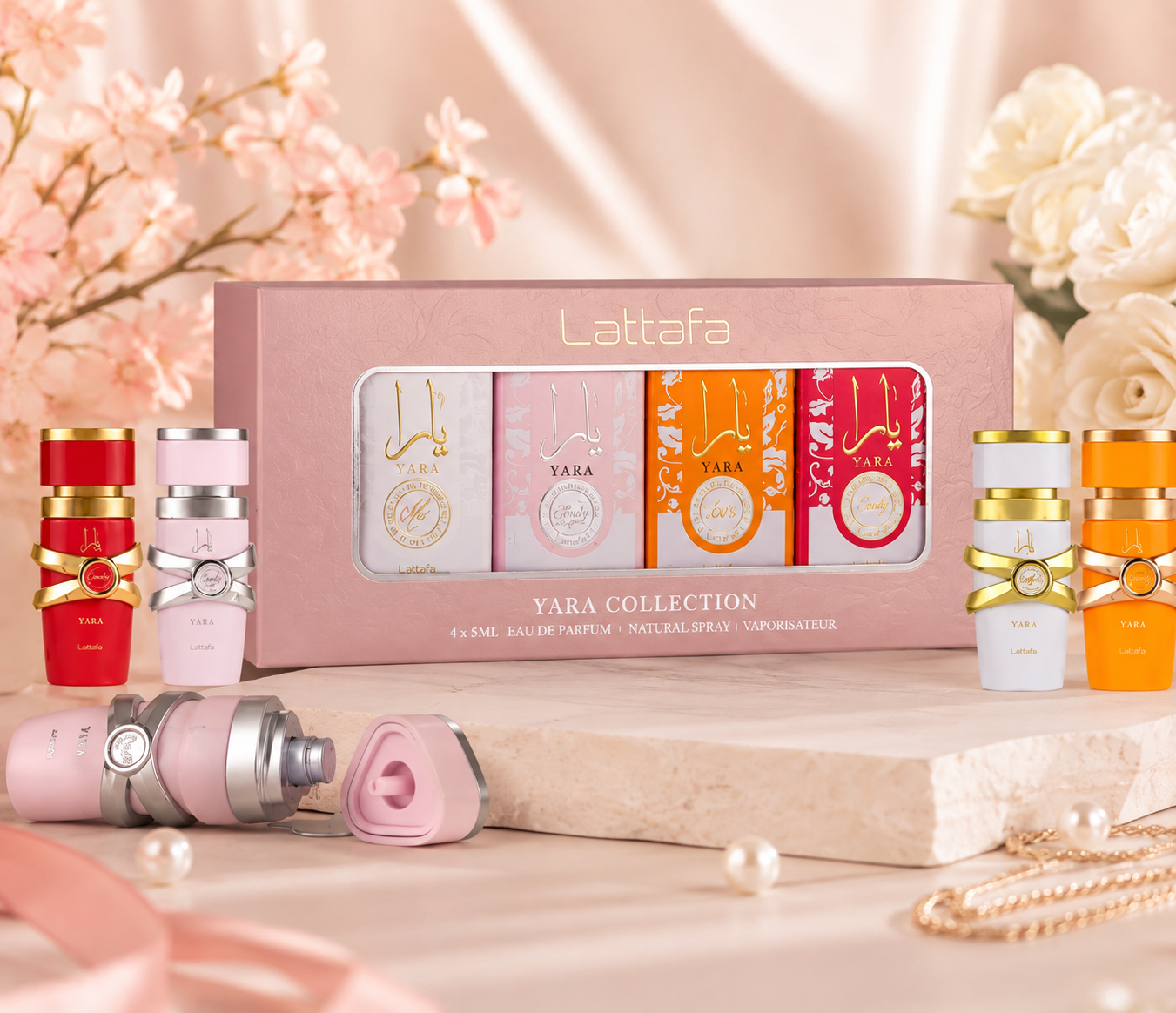 Coffret Yara Collection Lattafa – 4 Mini Parfums Eau de Parfum