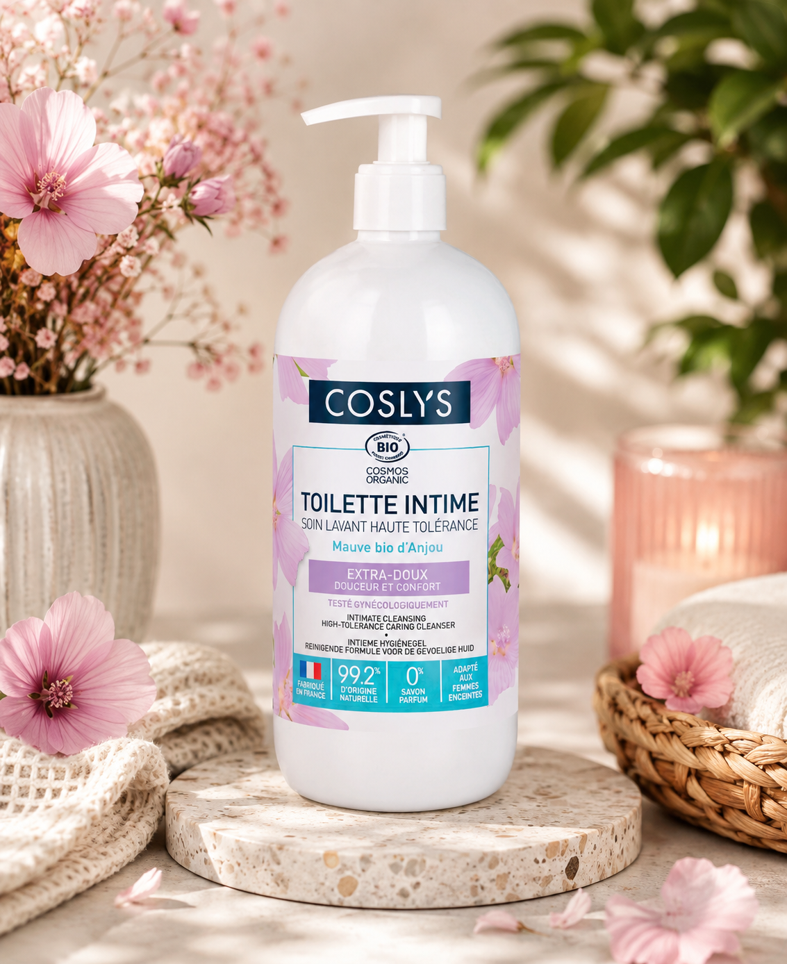 Soin Lavant Toilette Intime Extra-Doux à la Mauve Bio – Coslys