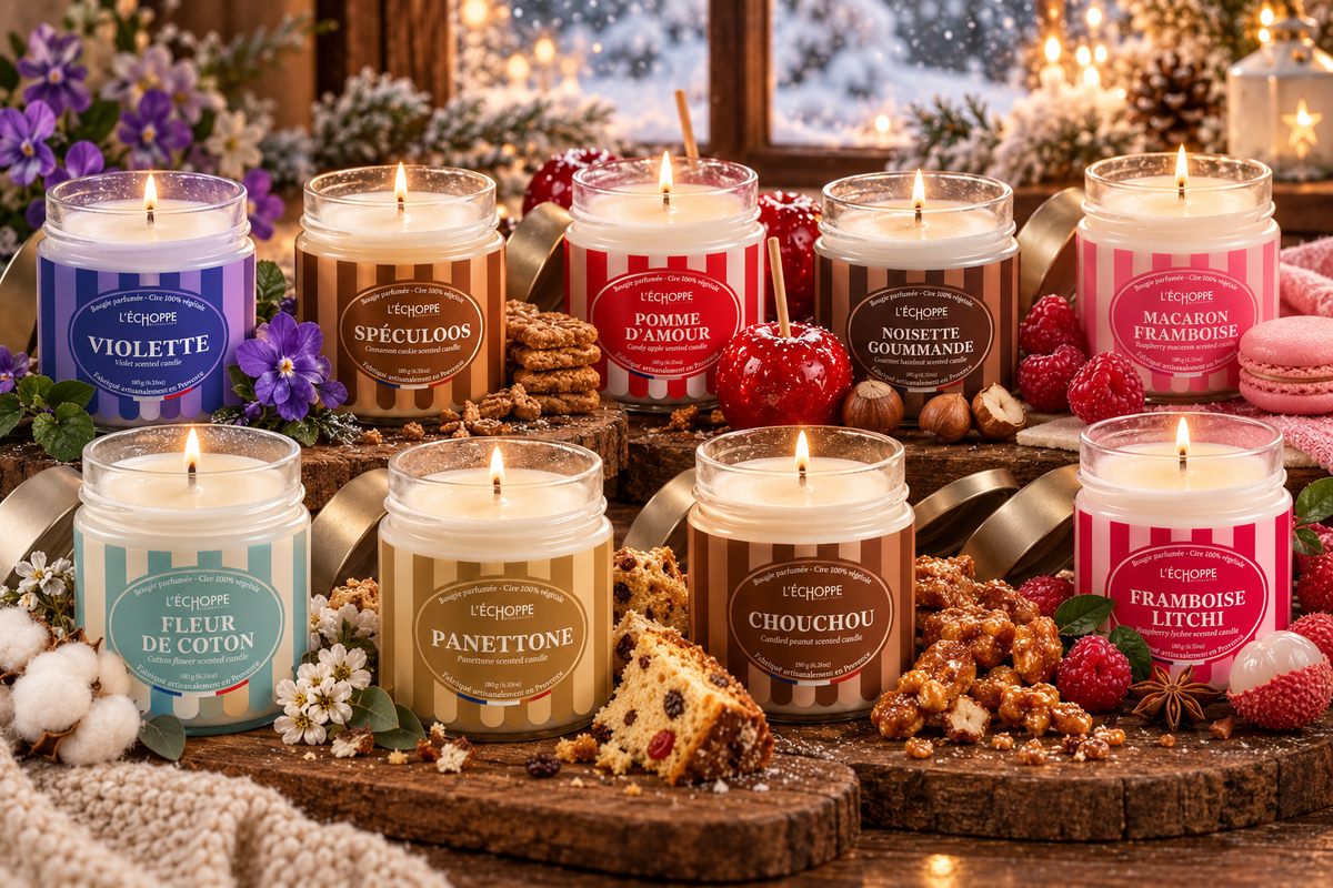Bougie parfumée L’Échoppe – 180 g