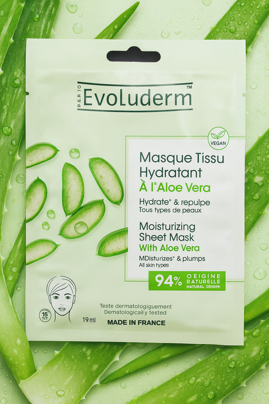 Masque Tissu Hydratant à l'Aloe Vera