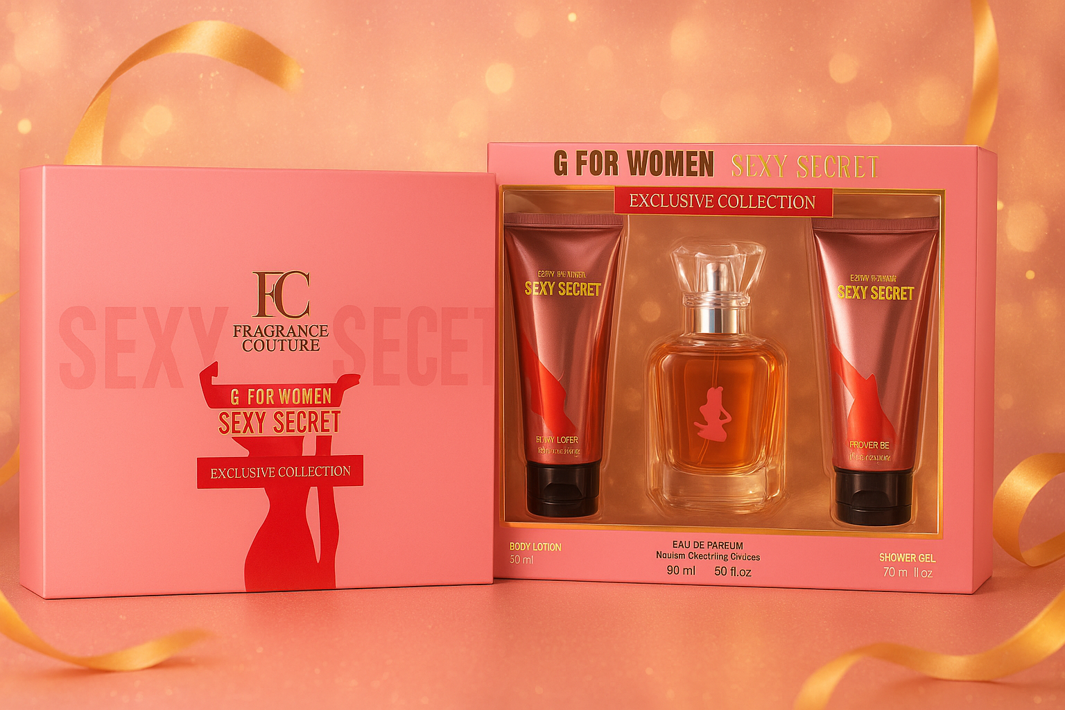 Coffret Parfum 3 Pièces – Sexy Secret by Fragrance Couture