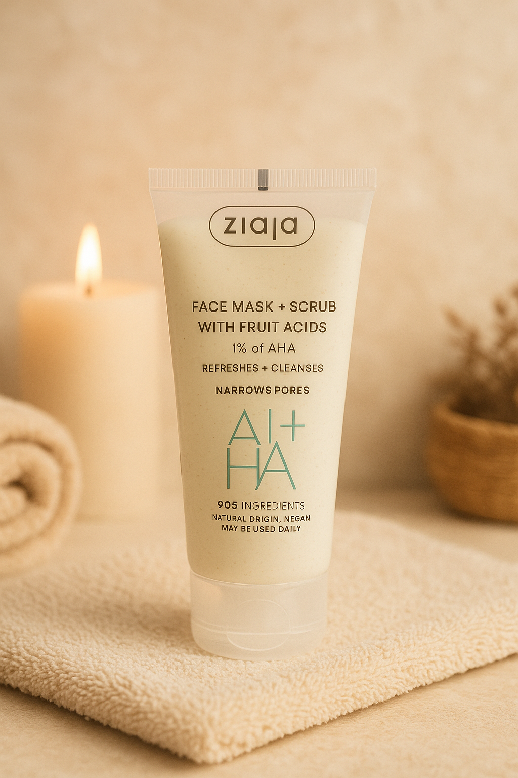 Gommage & masque 2 en 1 aux acides de fruit ziaja