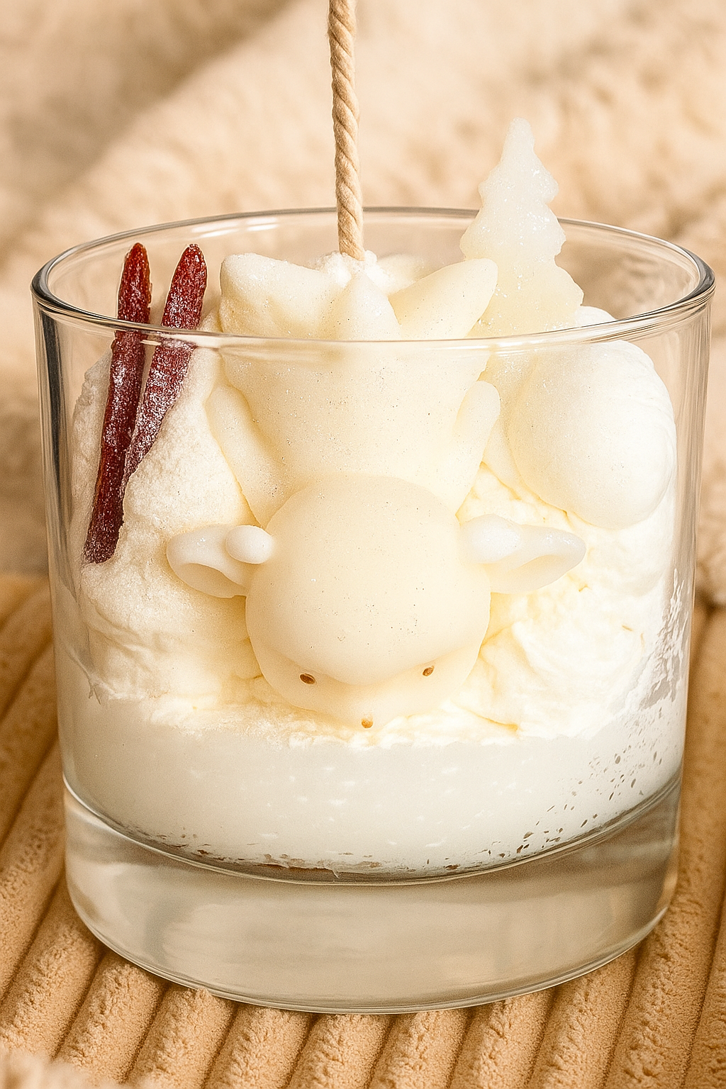 Bougie grand verre CHUTE A SKI 175g