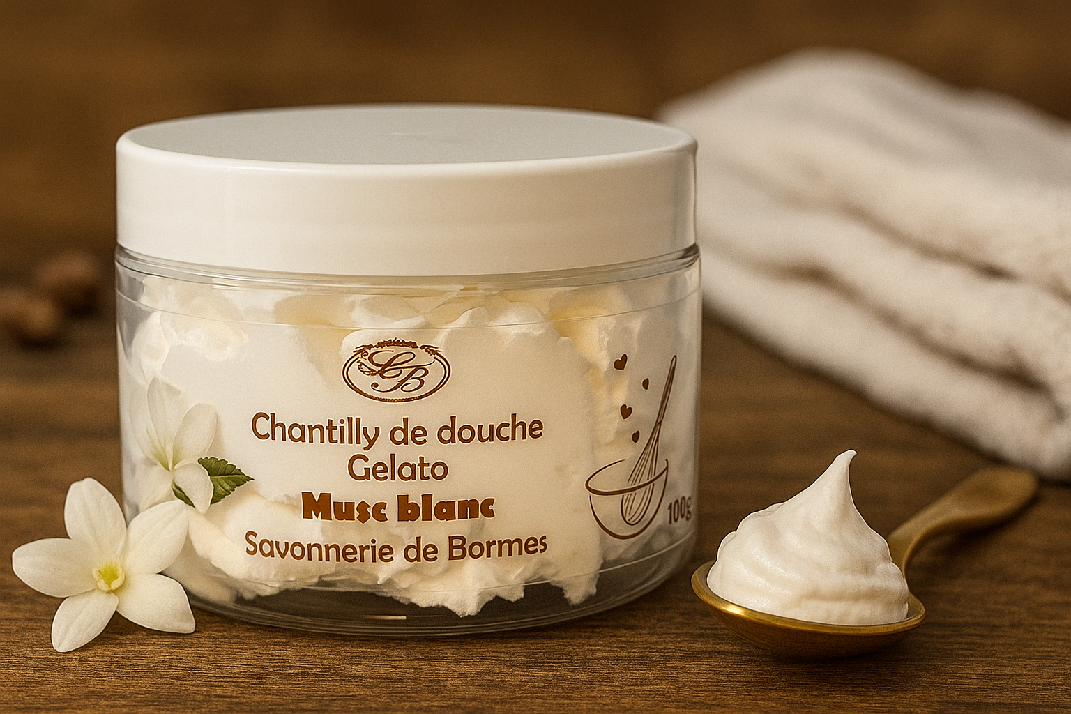 Chantilly de douche Musc blanc