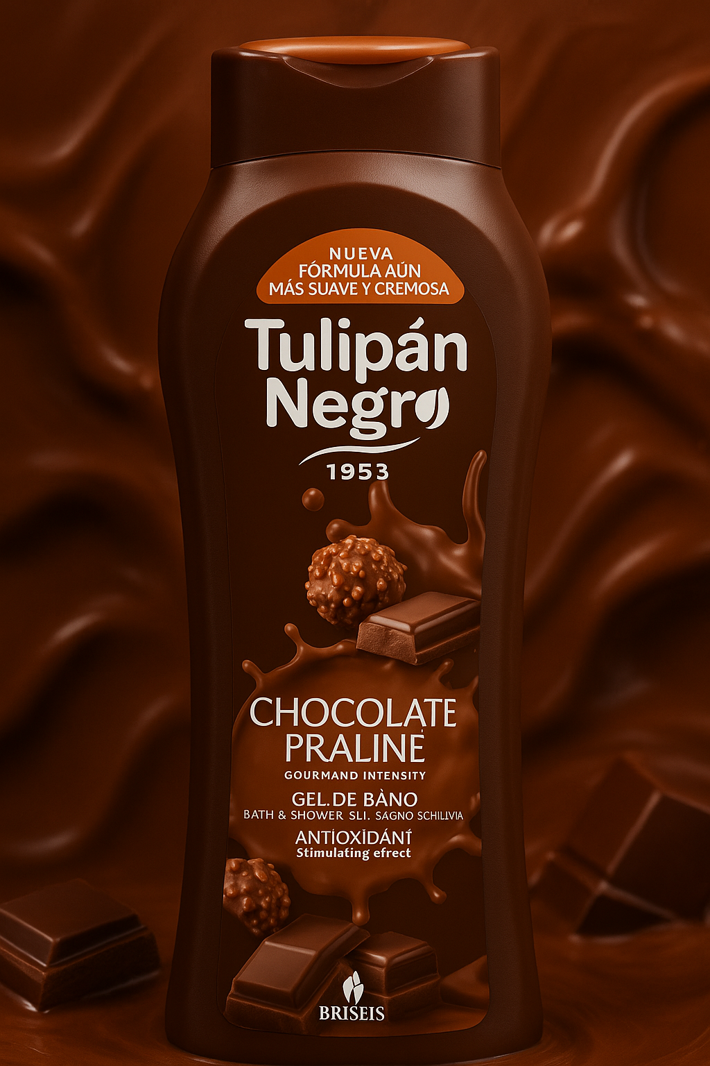 Gel douche chocolat praliné