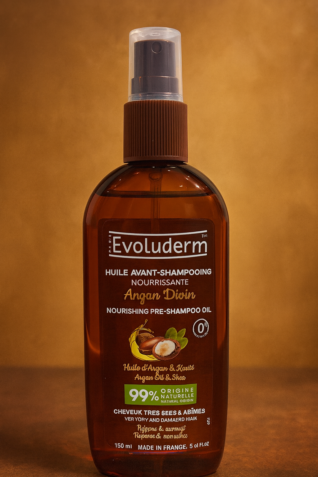 Huile Avant-Shampoing Nourrissante Argan Divin 150 ml