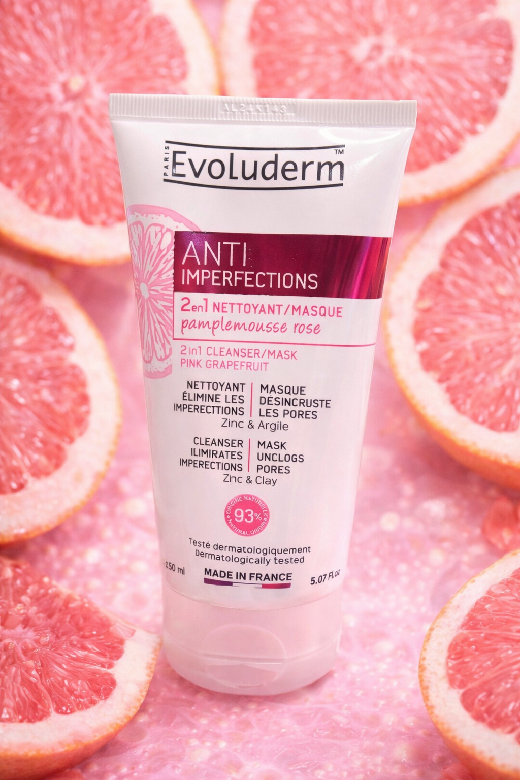 2 en 1 Nettoyant/Masque Anti-Imperfections