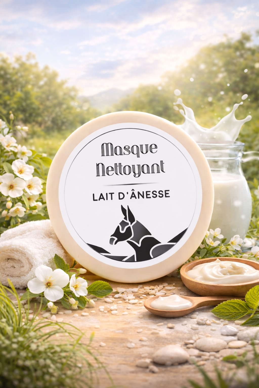 Savons masques au lait d'ânesse