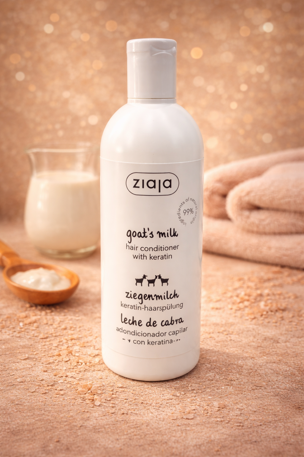 Après shampoing réparateur  à la Kératine et au lait de chèvre