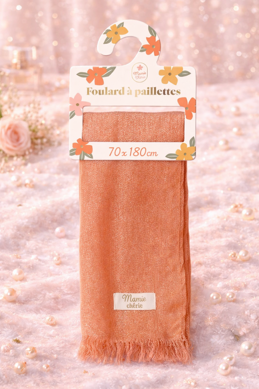 Foulard à paillettes Mamie Chérie