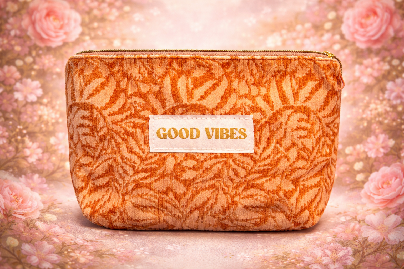 Pochette velours côtelé