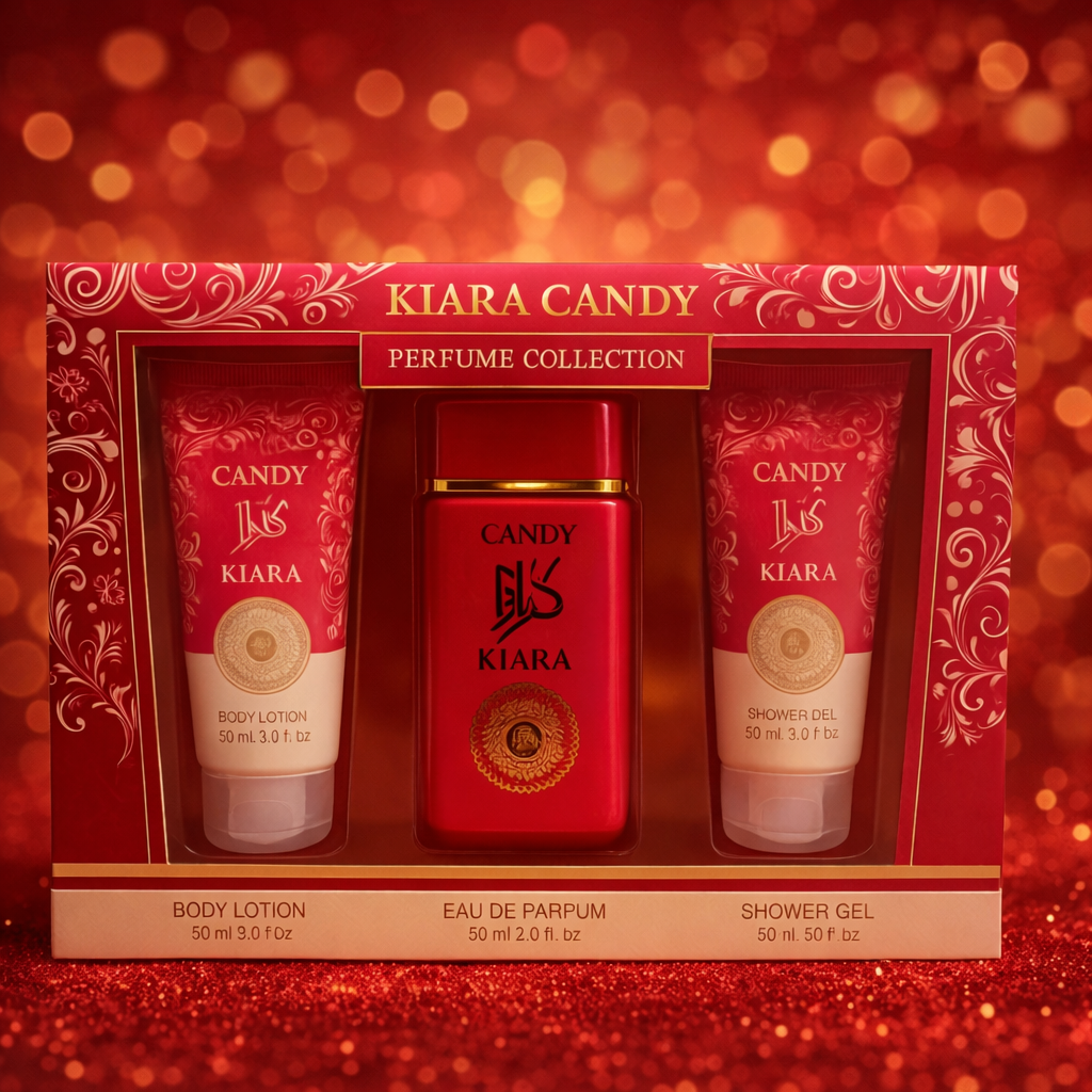 Coffret bain kiara candy 3 pièces