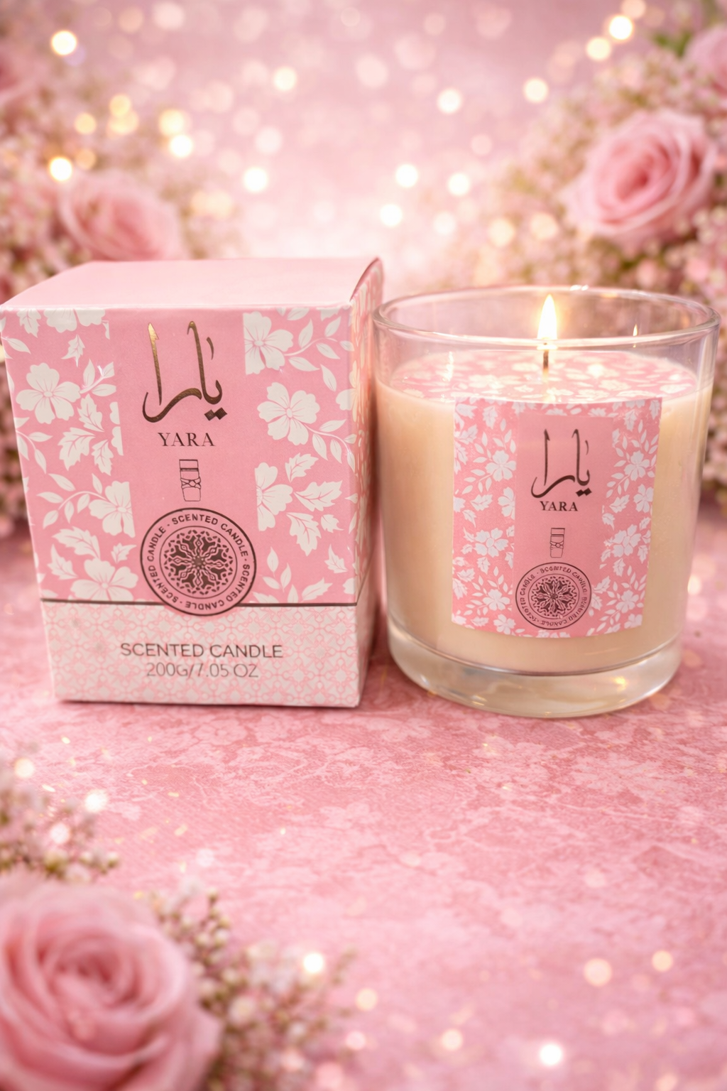 Bougie Yara Rose