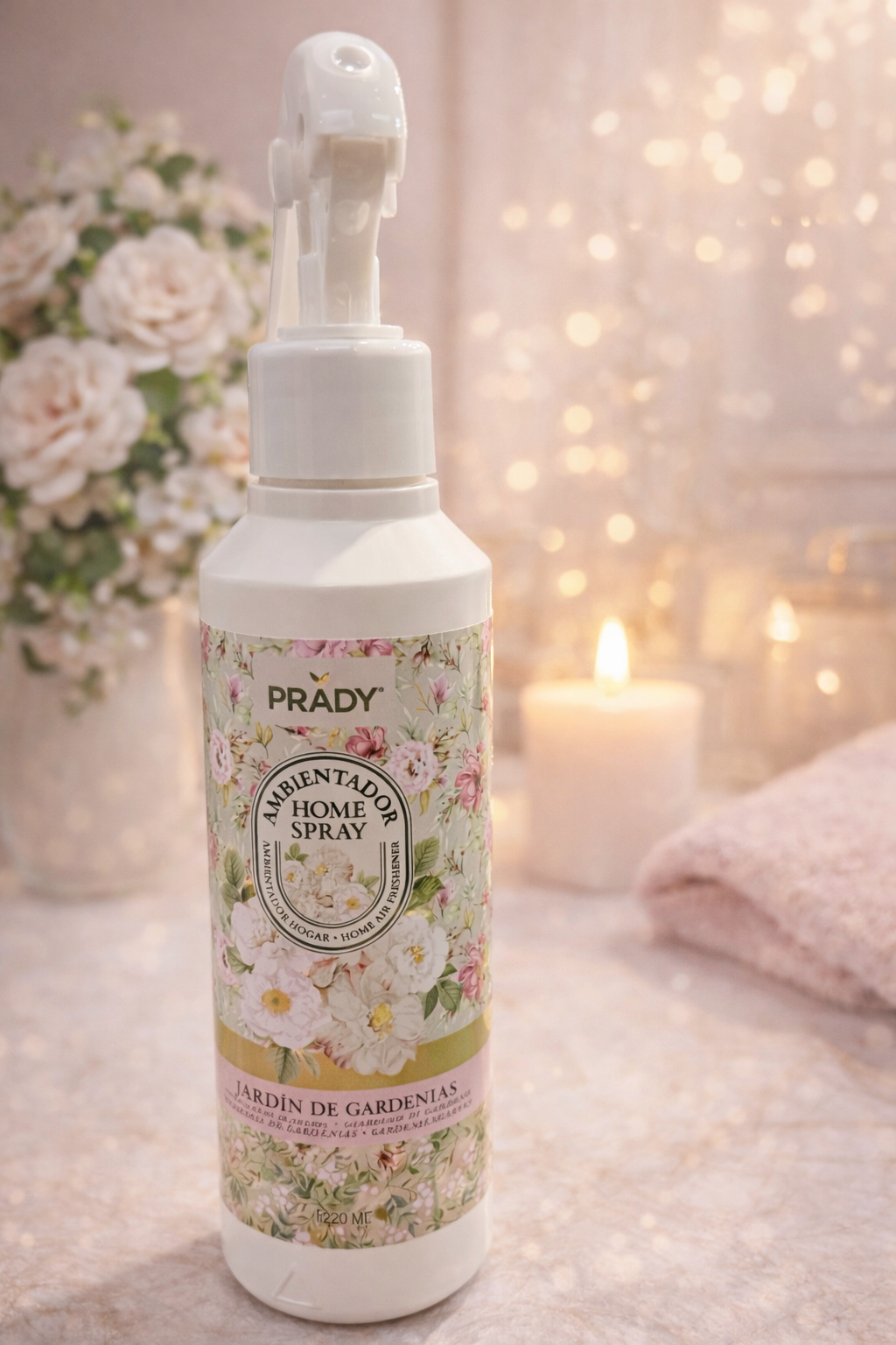 Spray d'ambiance maison tissu jardin de gardenia