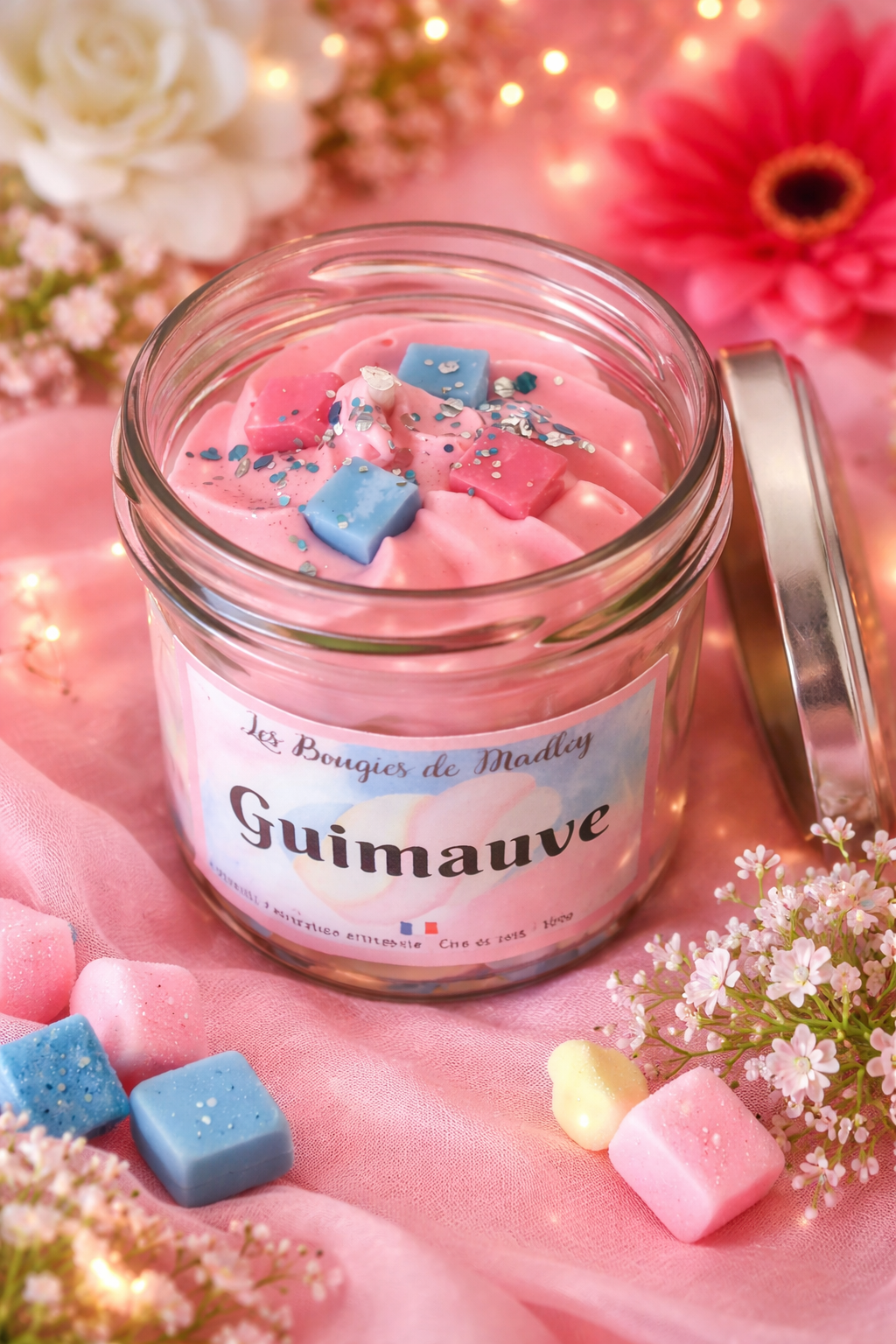 Bougie gourmande guimauve