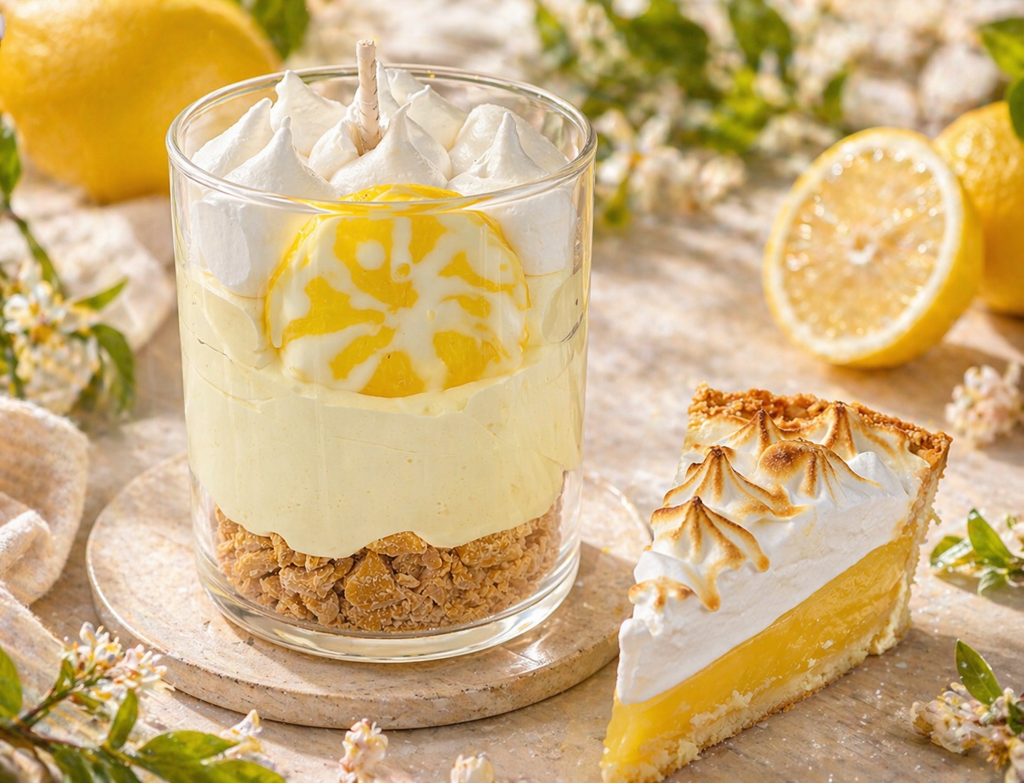 Bougie pâtissière tarte au citron