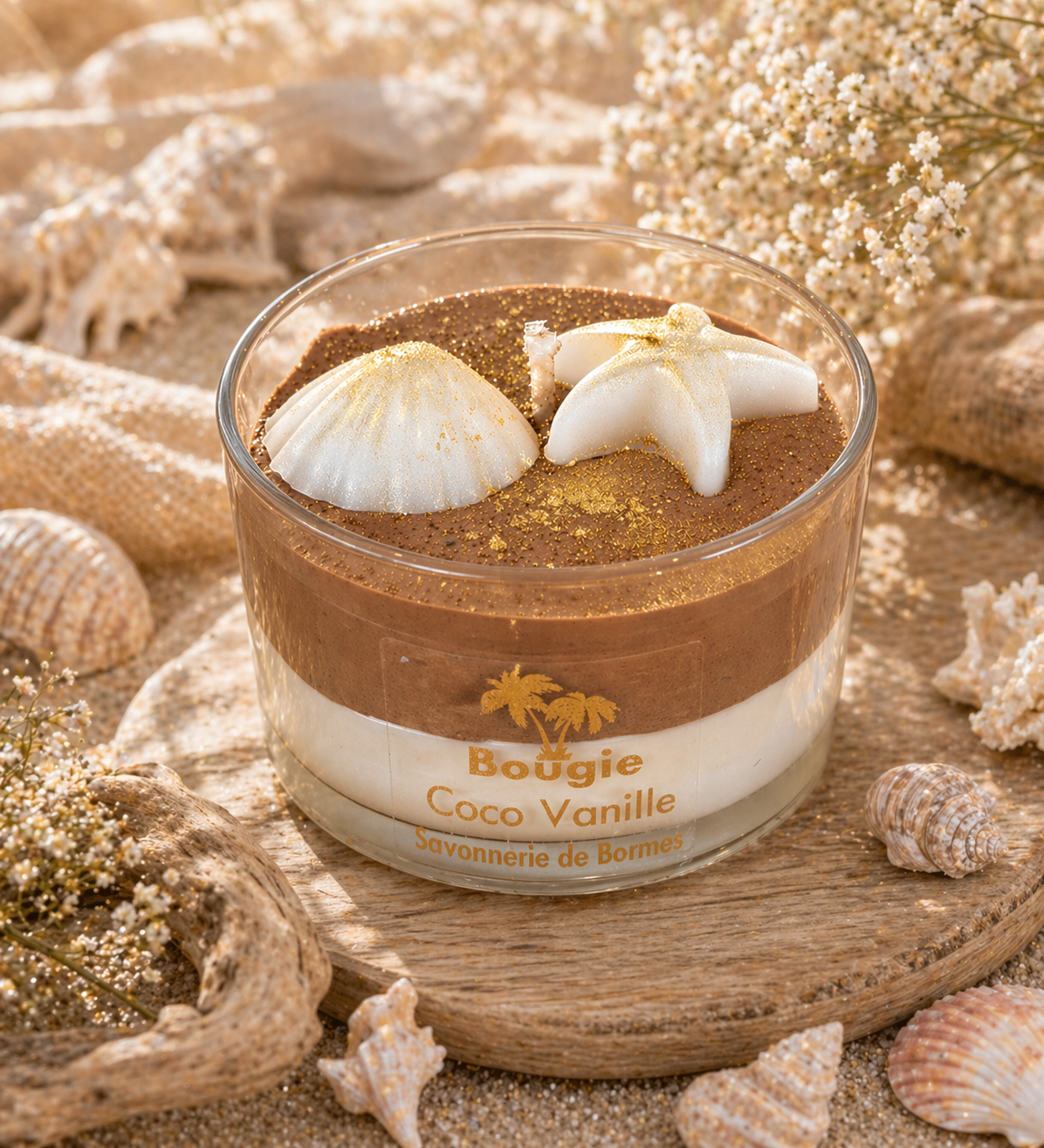 Bougie verrine coco vanille