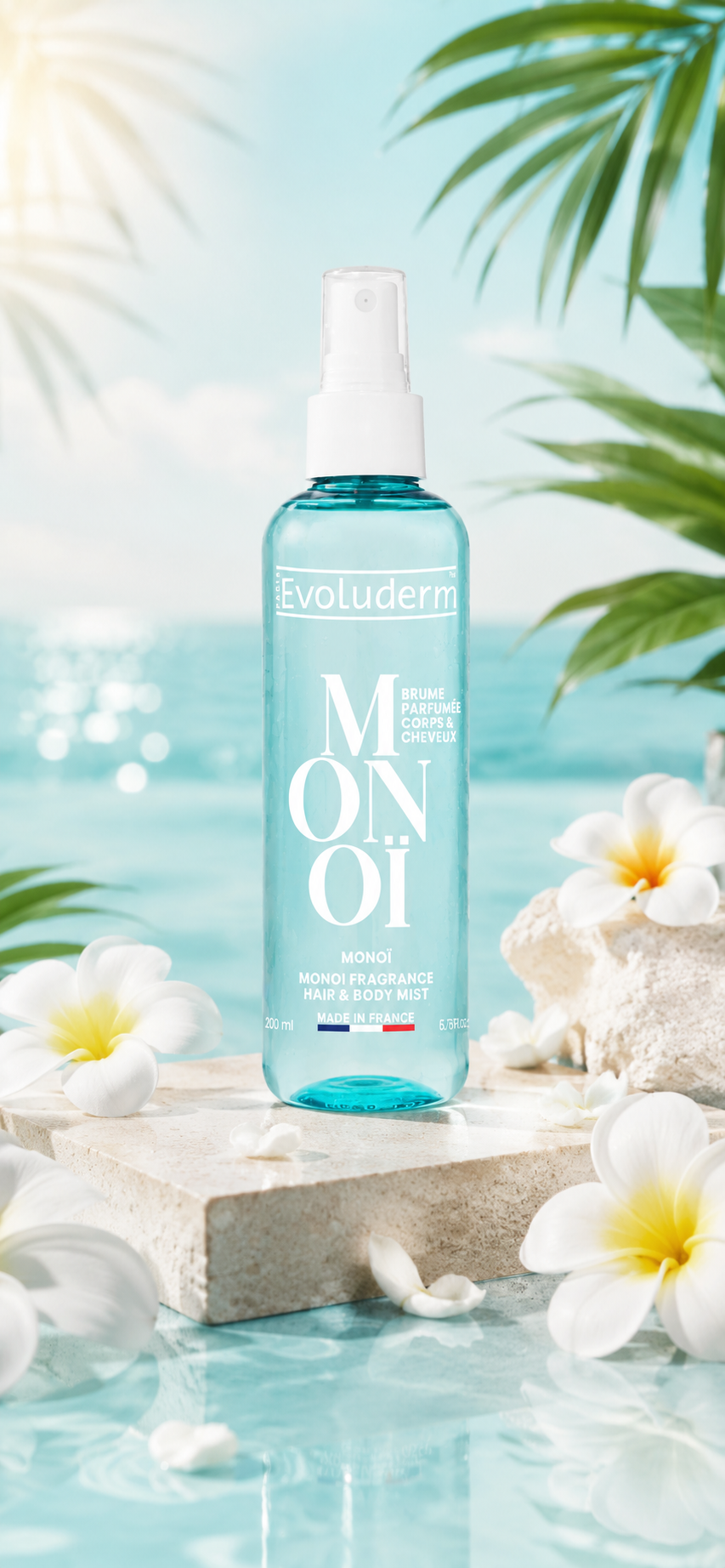 Brume Parfumée Monoï - 200ml - 97% d'Ingrédients d'Origine Naturelle