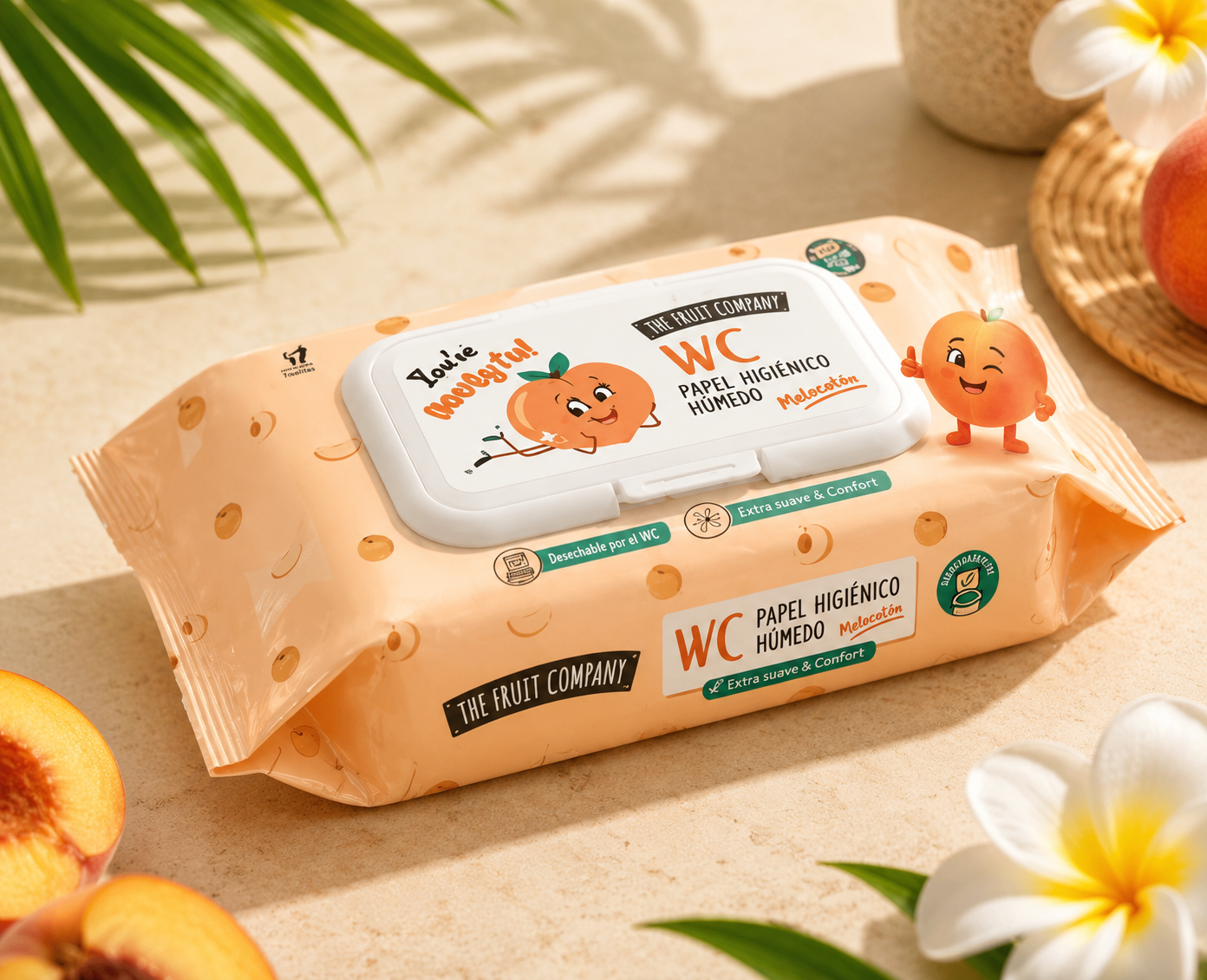Papier Hygiénique Parfum Pêche - The Fruit Company