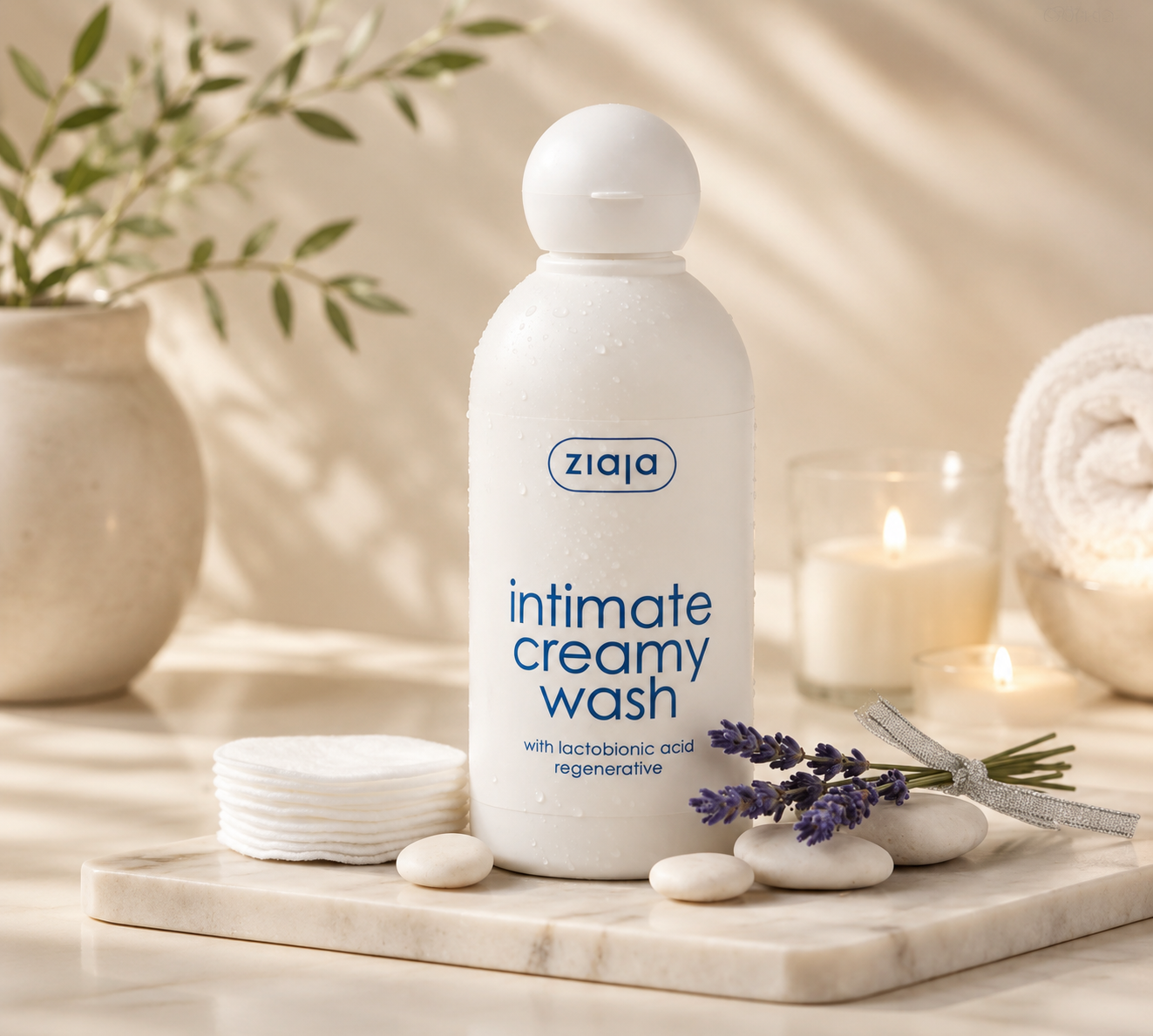 Crème Lavante Intime à l'Acide Lactobionique