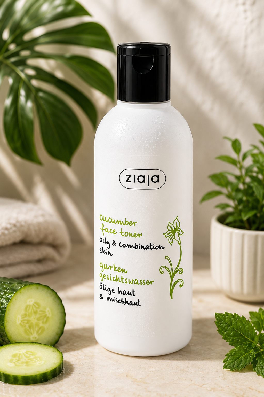 Lotion Perfectrice Concombre Peau Mixte à Grasse - Ziaja