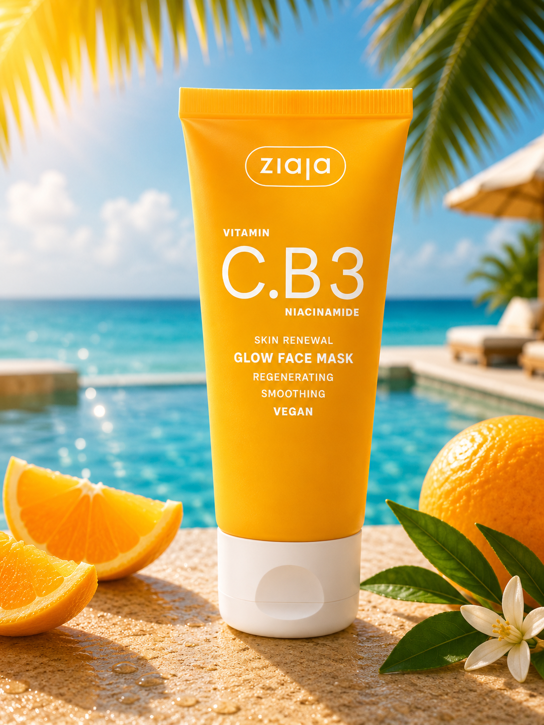 Masque Visage Éclat du Teint Vitamine C + Vitamine B3 (Niacinamide) - Ziaja