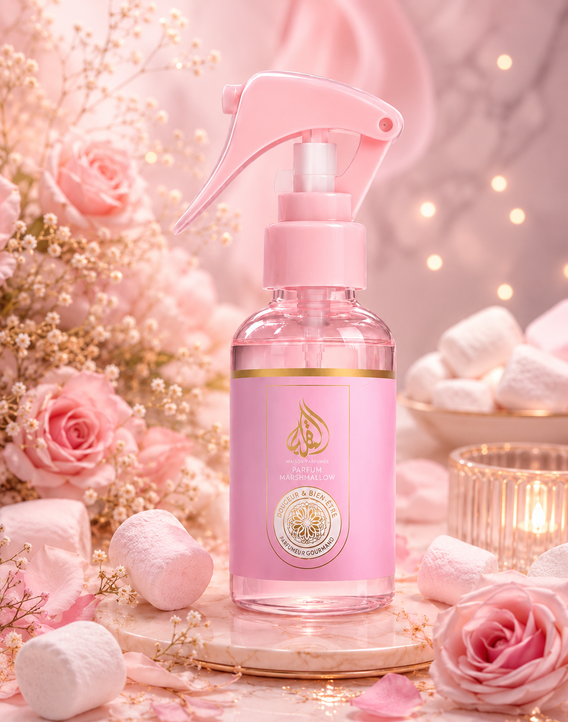 Spray désodorisant d'intérieur Parfum Marshmallow
