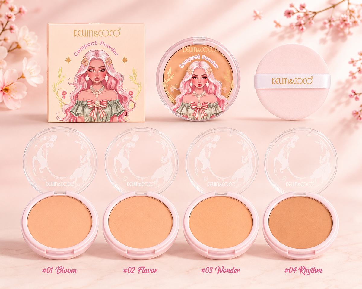 Poudre Compacte Lissante & Matifiante – 4 Teintes - Kevin & Coco